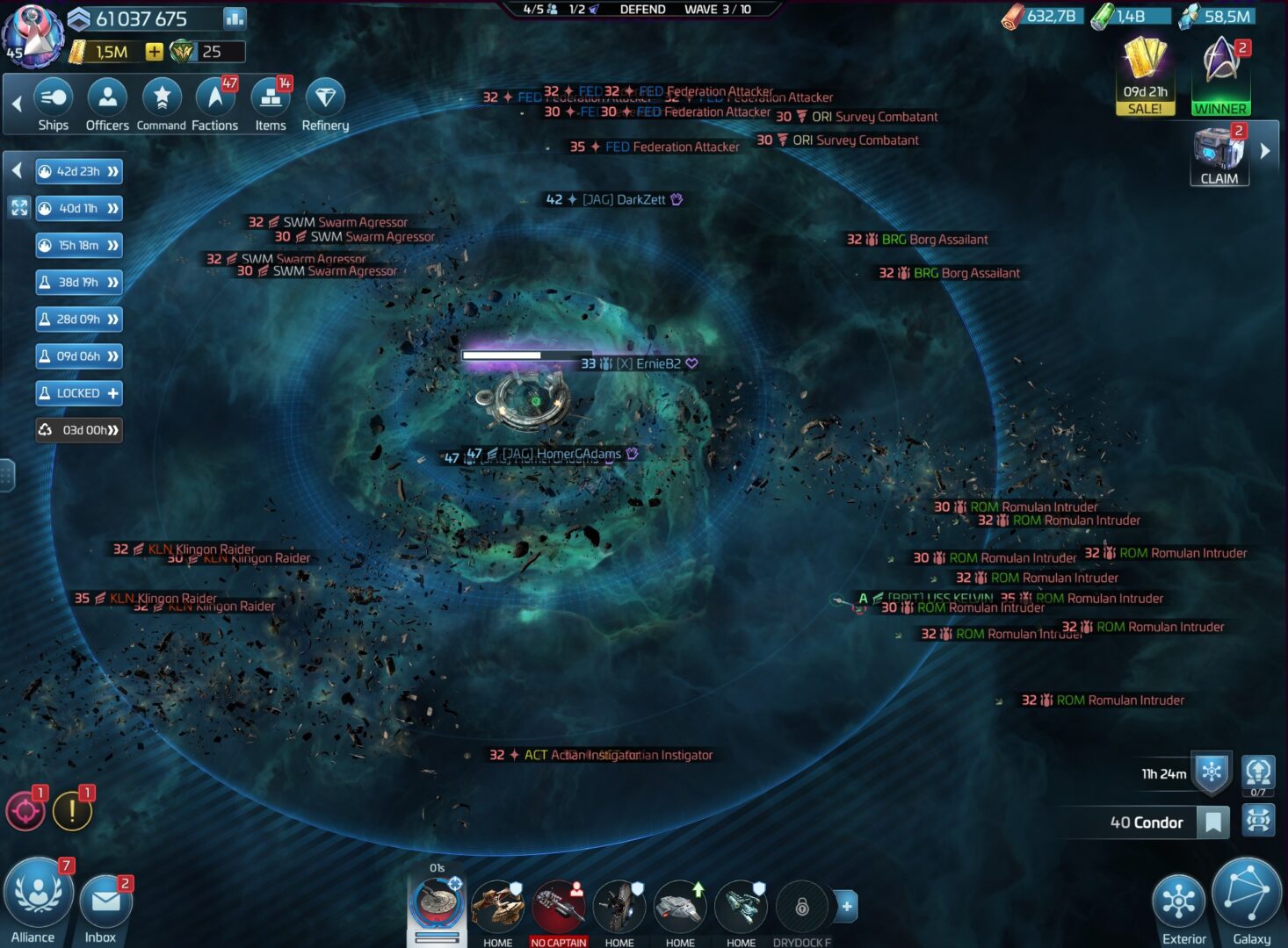 Wave Defense – Star Trek Fleet Command Test Site